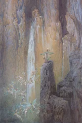 Feen tanzen an einem Wasserfall, 1913
